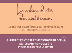 Faire le point sur sa carrière été - cahier de réflexion et ambitions professionnelles